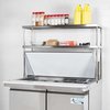 Amgood 12in X 72in Stainless Steel Double-Tier Shelf AMG DOS-1272